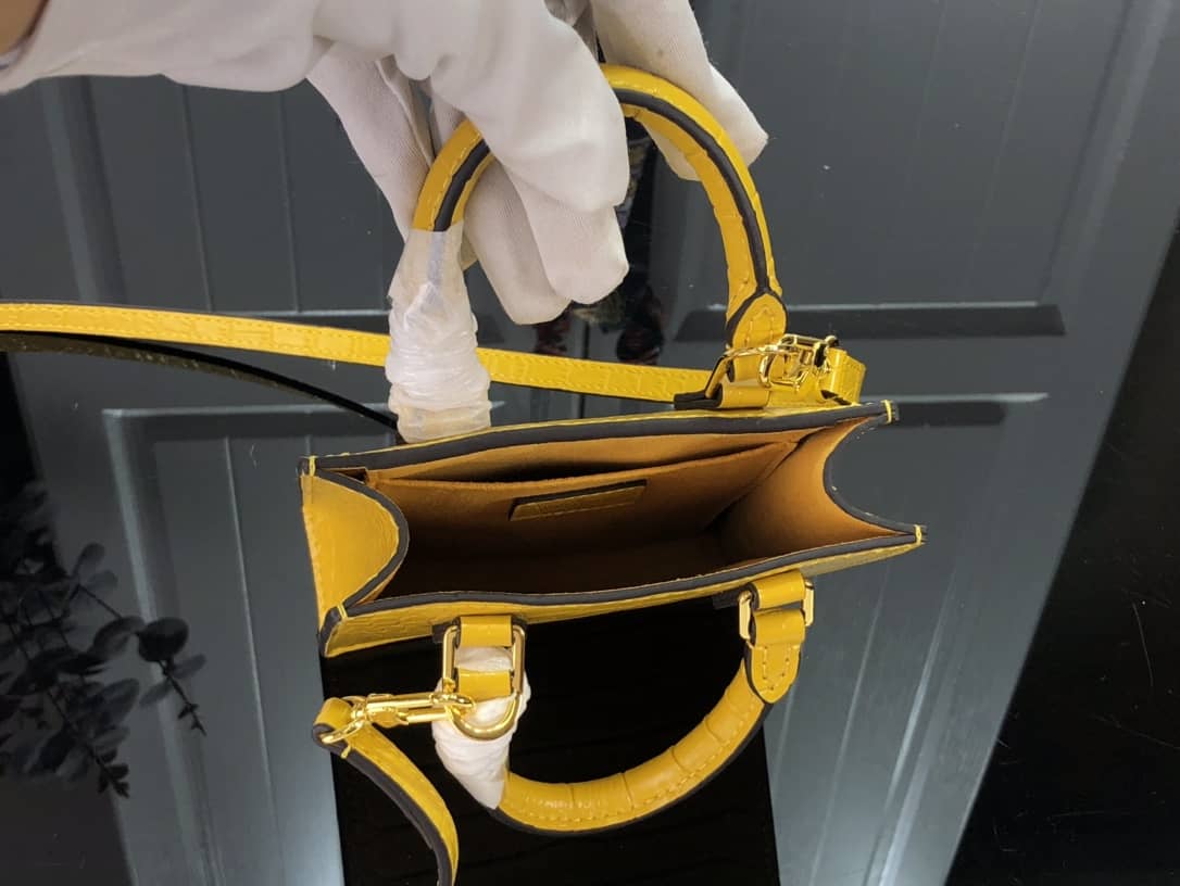 Louis Vuitton Petit Sac Plat Flat Shoulder Bag Replica Yellow M80169