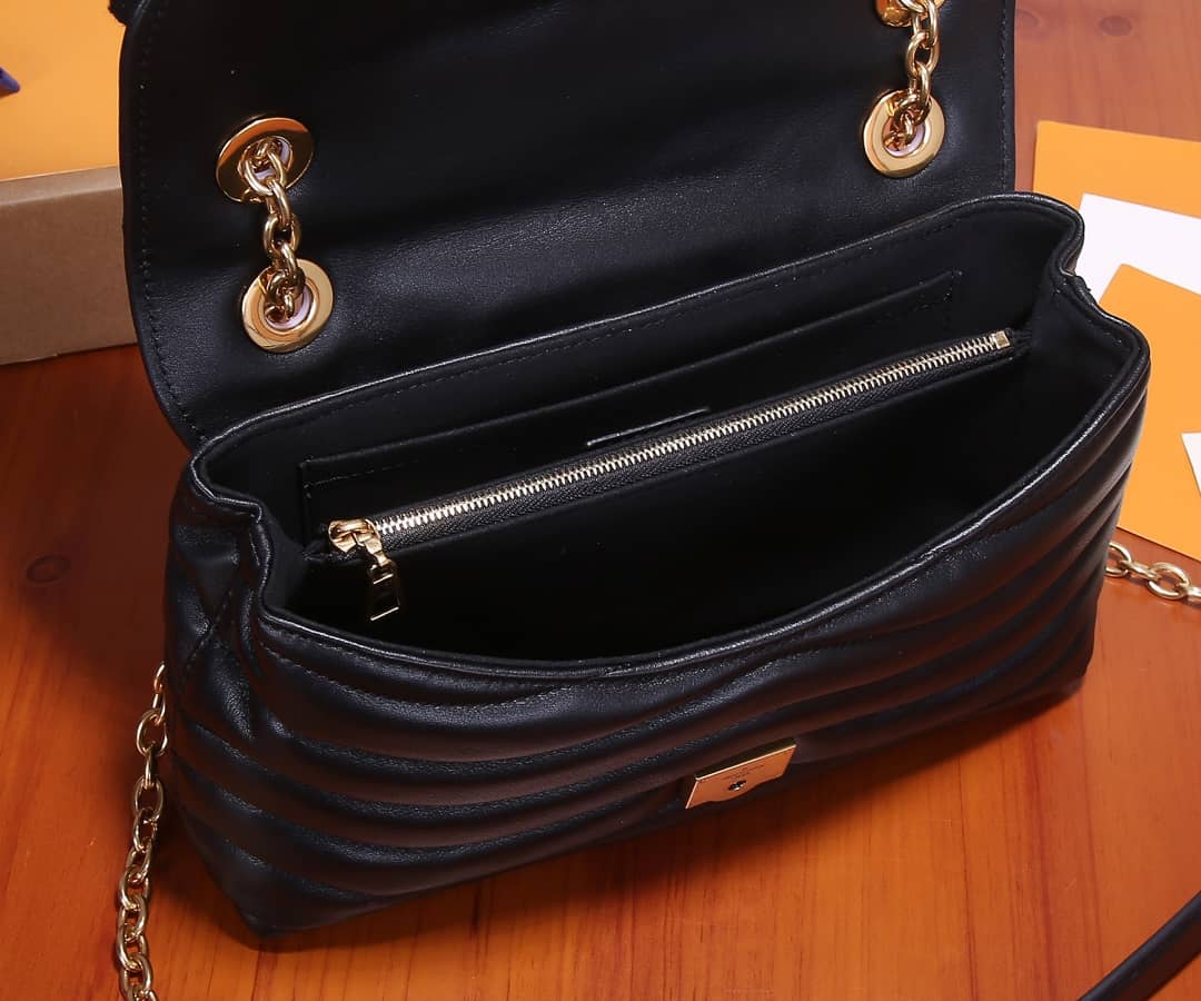Louis Vuitton New Wave Replica Chain Bag H24 Black M58552