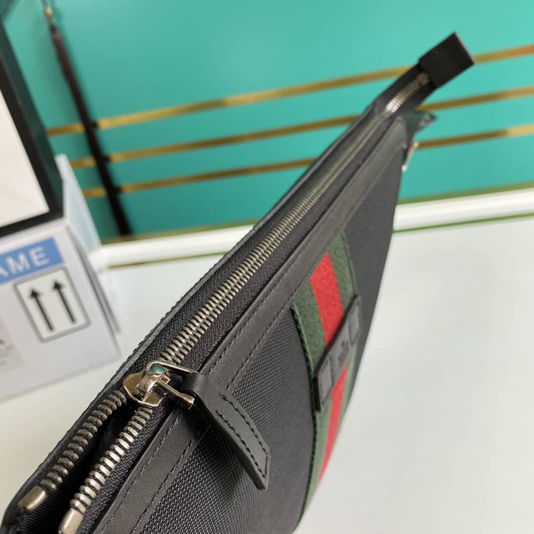 Gucci Web GG Supreme Flat Messenger Bag Replica 471454