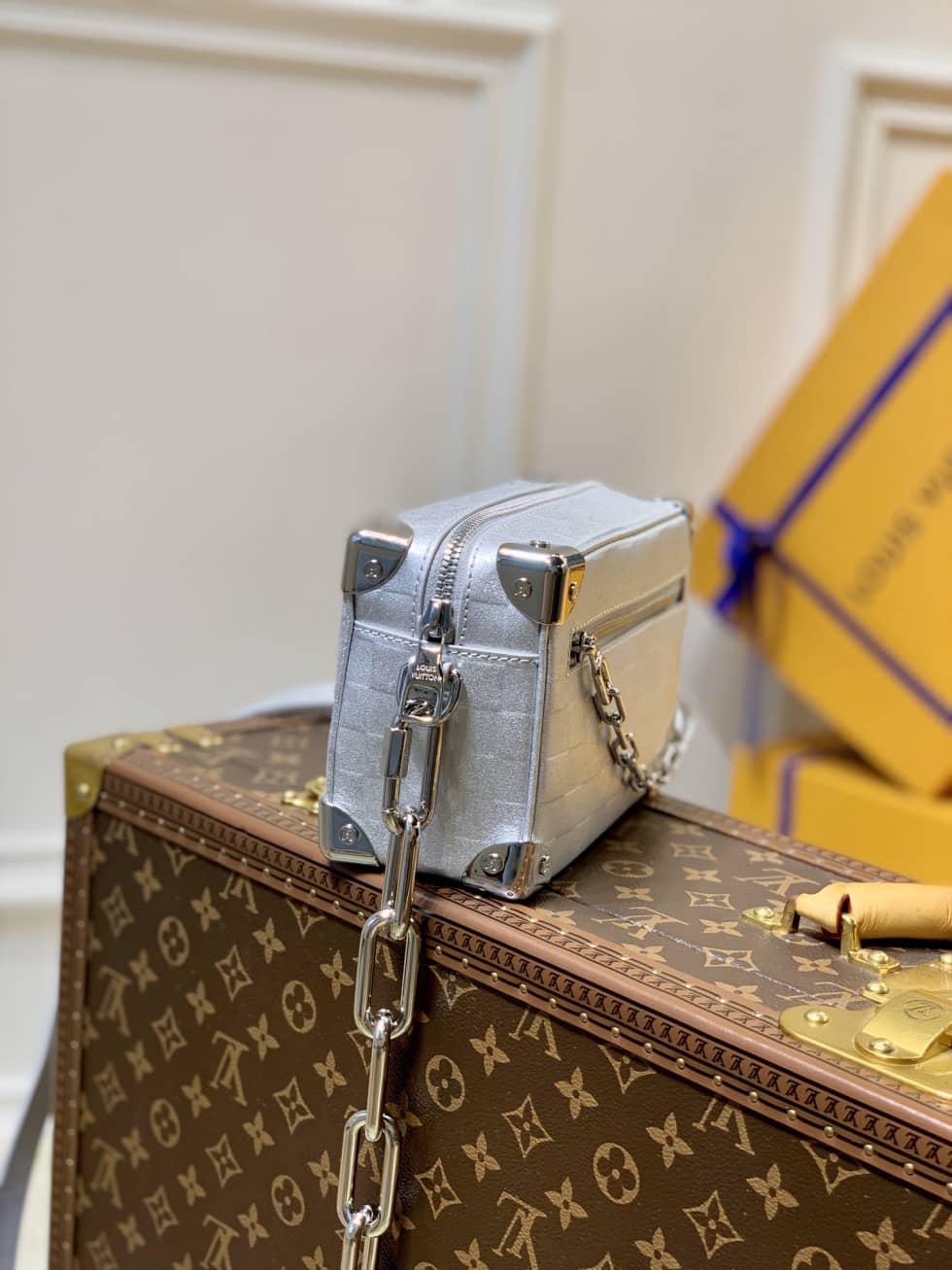 Louis Vuitton Damier Mini Soft Trunk M59726 Replica Shoulder Bag