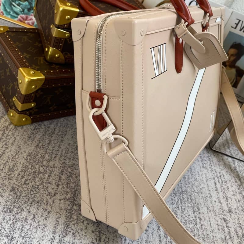 Louis Vuitton Monogram Soft Trunk Replica Briefcase Apricot M44952