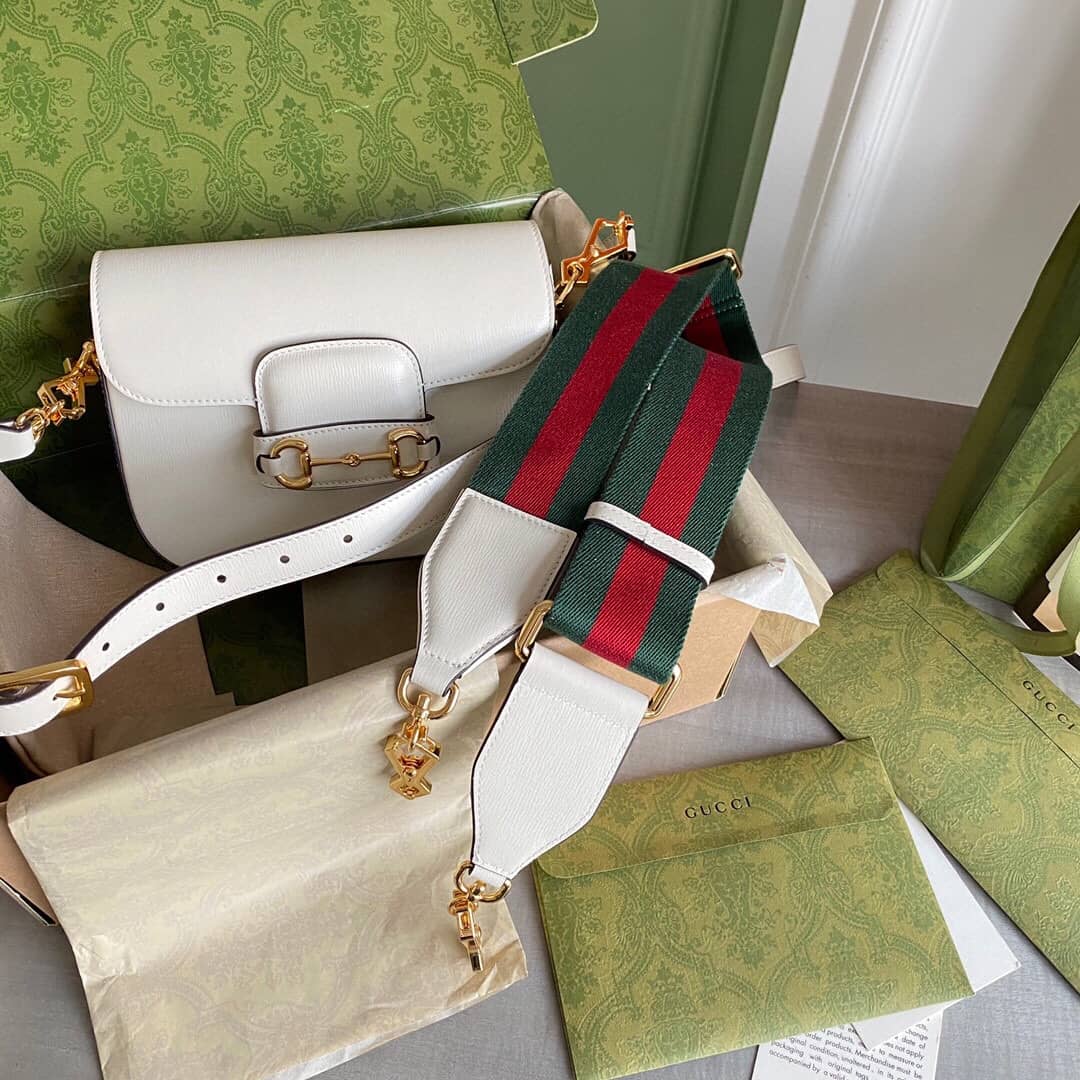 Gucci Horsebit 1955 Mini Bag Replica White 658574