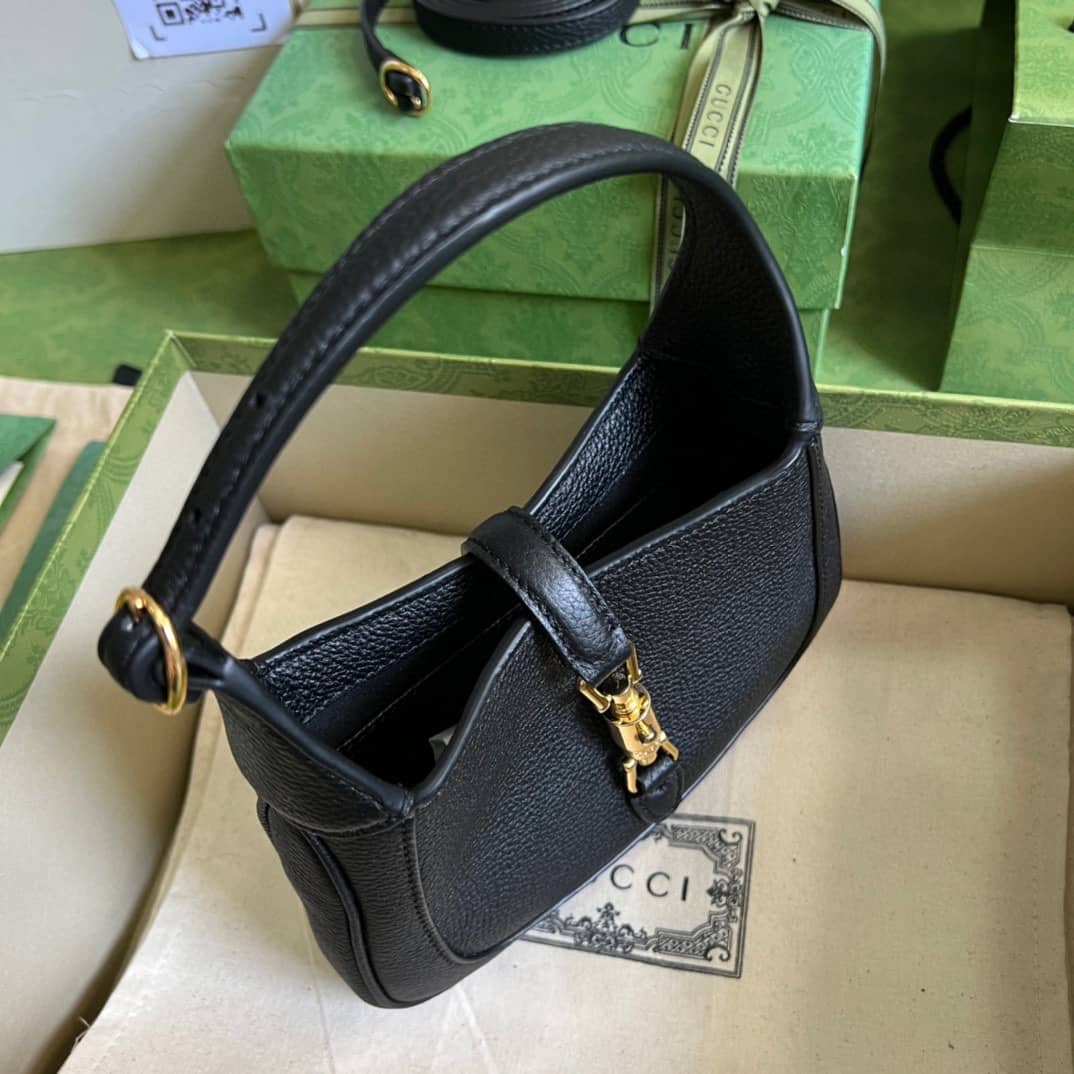 Gucci Jackie 1961 Mini Hobo Bag Black 637091 Replica