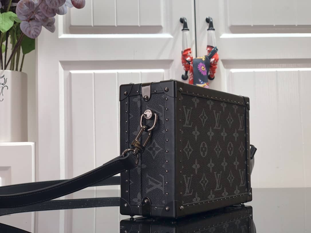 Louis Vuitton Monogram Eclipse Replica Box Bag Black M43580