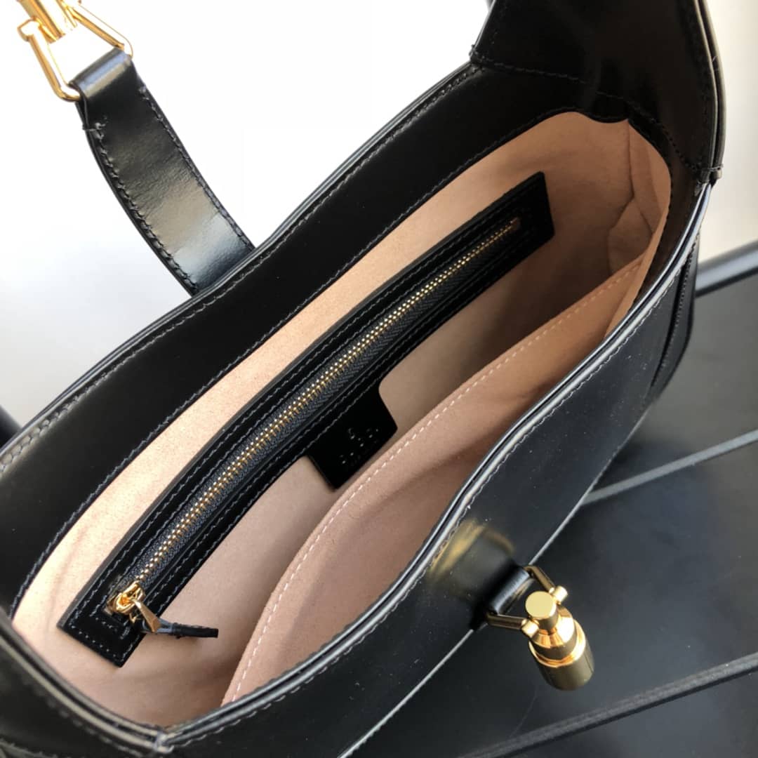 Gucci GG Jackie 1961 Small Hobo Shoulder Bag Replica Black 636709