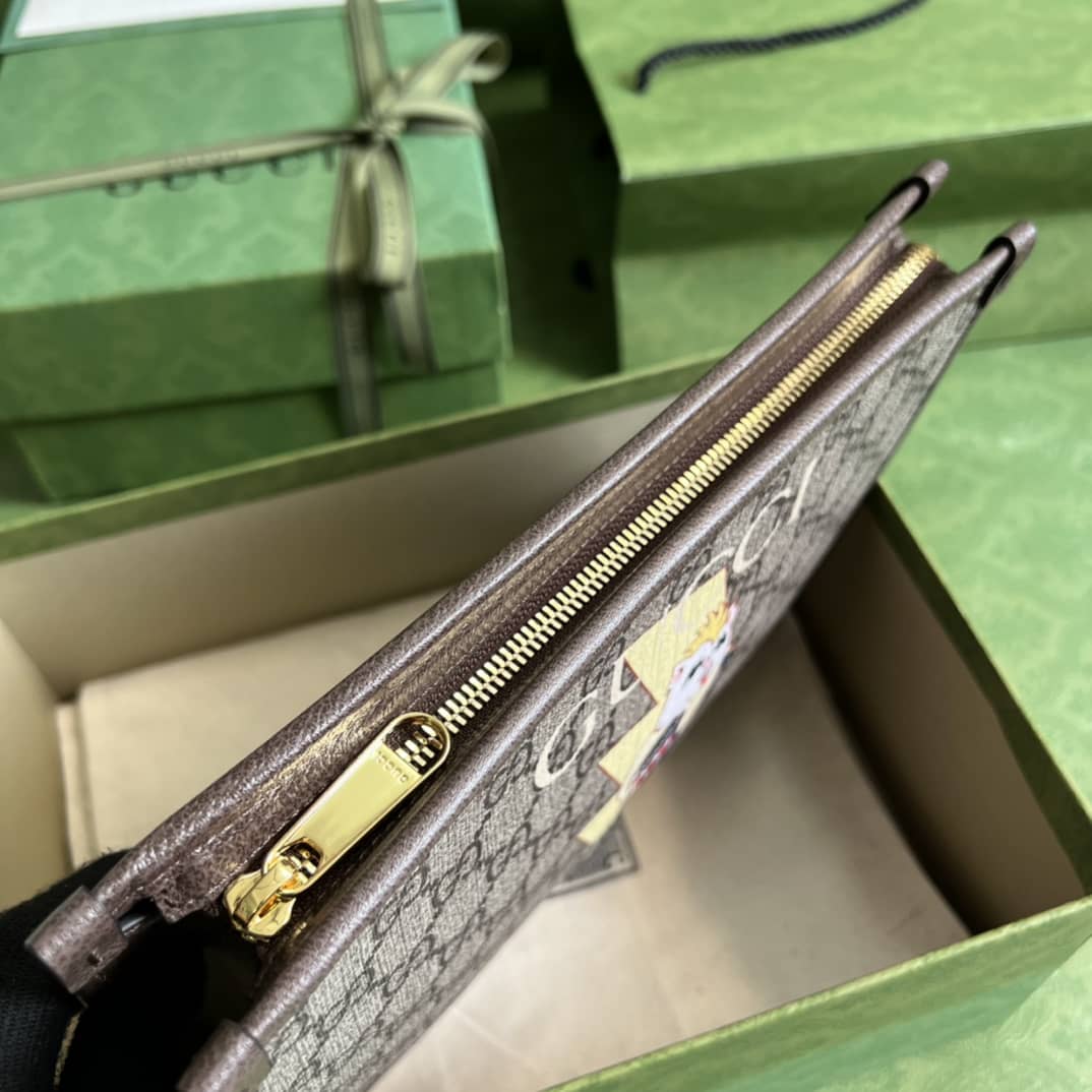 Gucci Bananya Print Pouch 703805 Replica Clutch