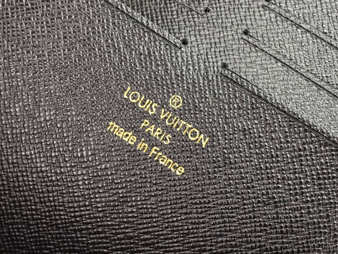 Louis Vuitton Monogram Eclipse Canvas Replica Pouch Brown M60417