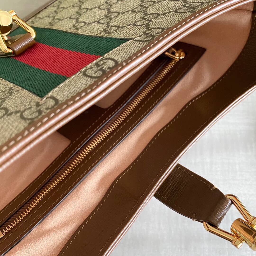 Gucci GG Jackie 1961 Mini Shoulder Bag Replica Brown 637092