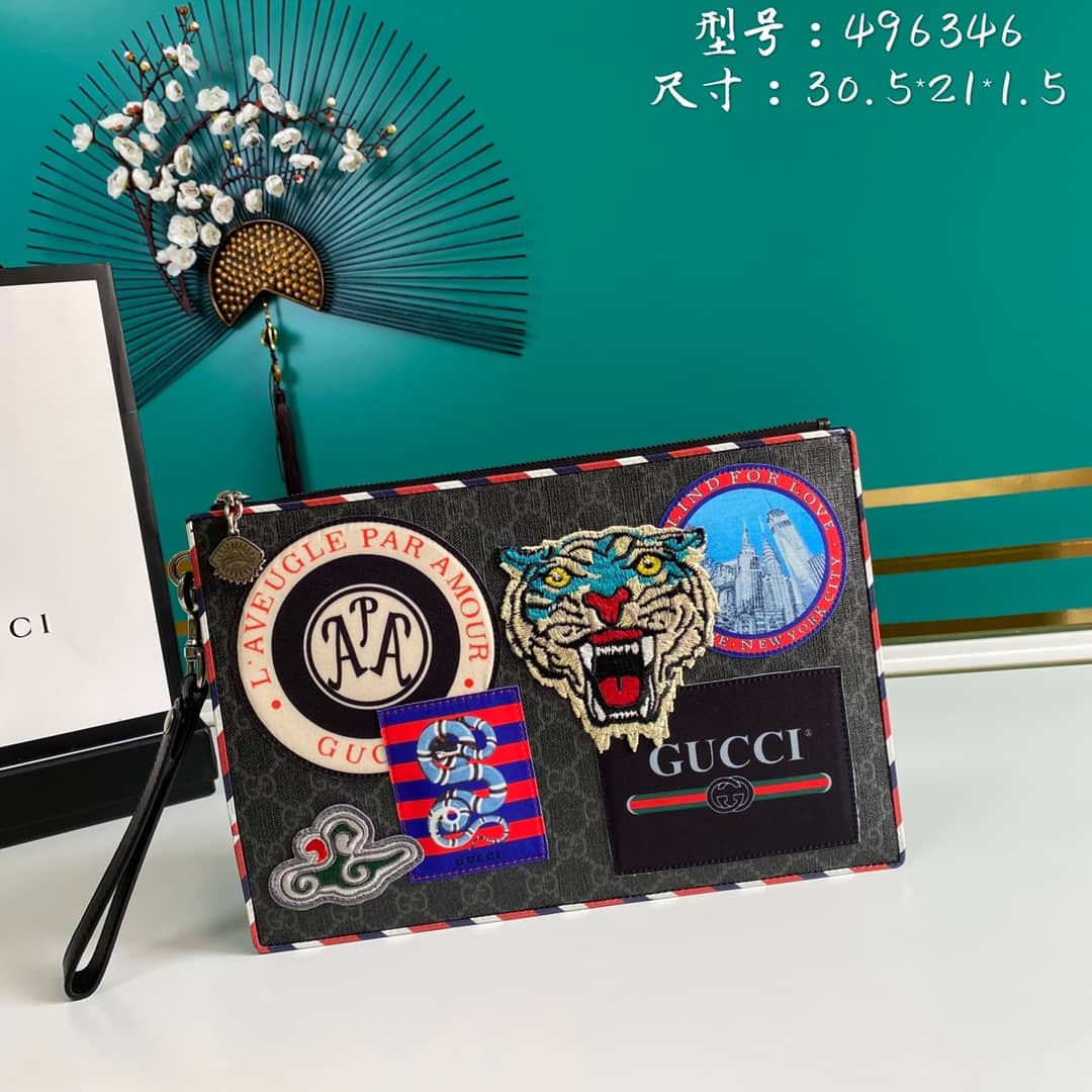 Gucci Purse Dupes Mens Night Courrier GG Supreme Pouch496346