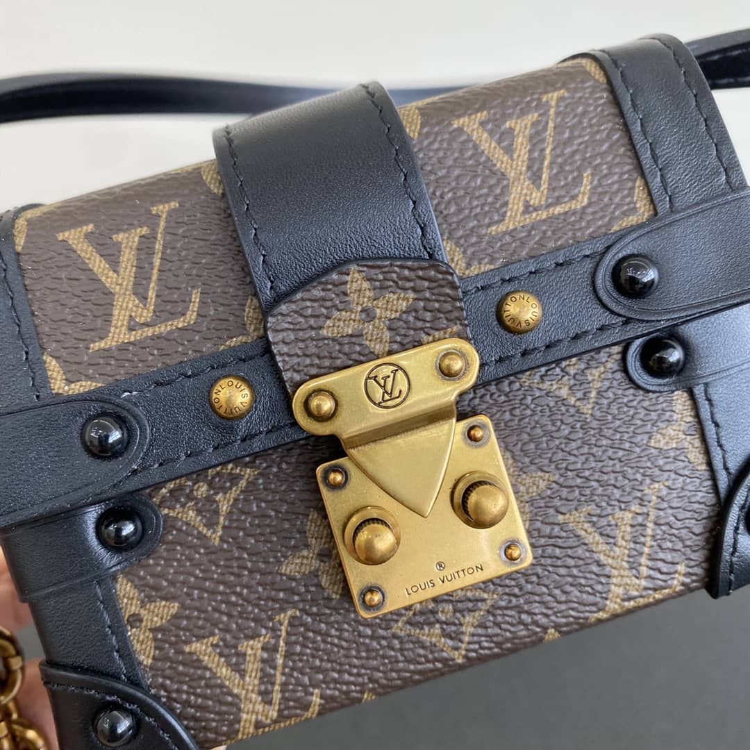 Louis Vuitton Mini Trunk Monogram Canvas Key Chain Replica Bag 44188M