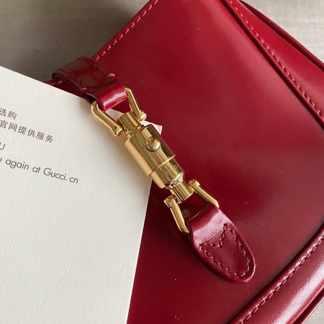 Gucci Jackie 1961 Mini Shoulder Bag Replica Red 637091