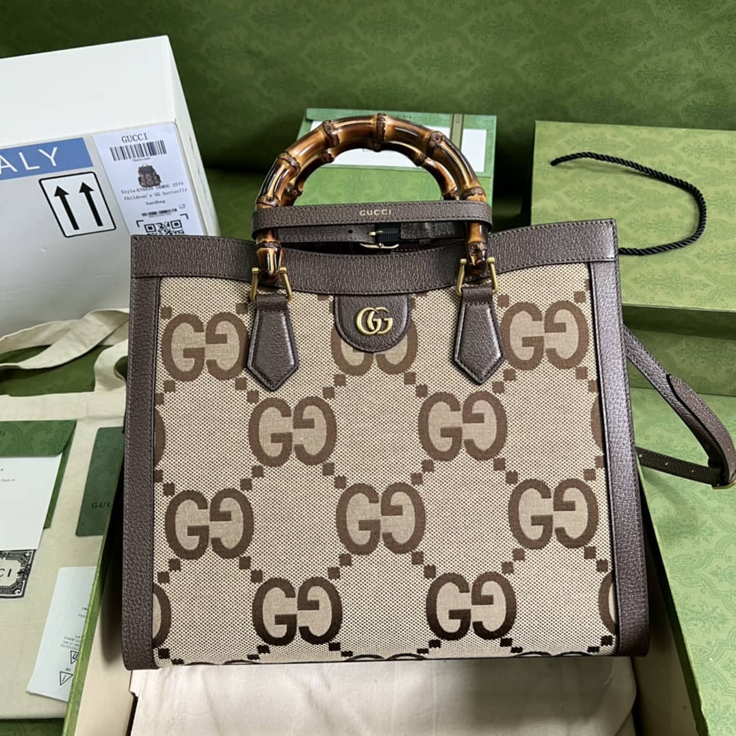 Gucci Diana Medium Tote Bamboo 655658 Replica Bag