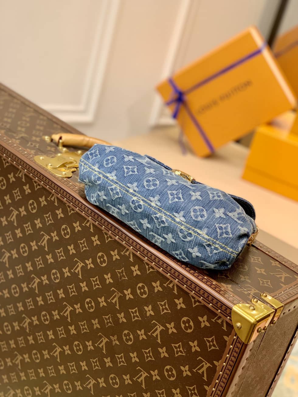Louis Vuitton Mini Pleaty Denim Blue M95050 Replica Shoulder Bag