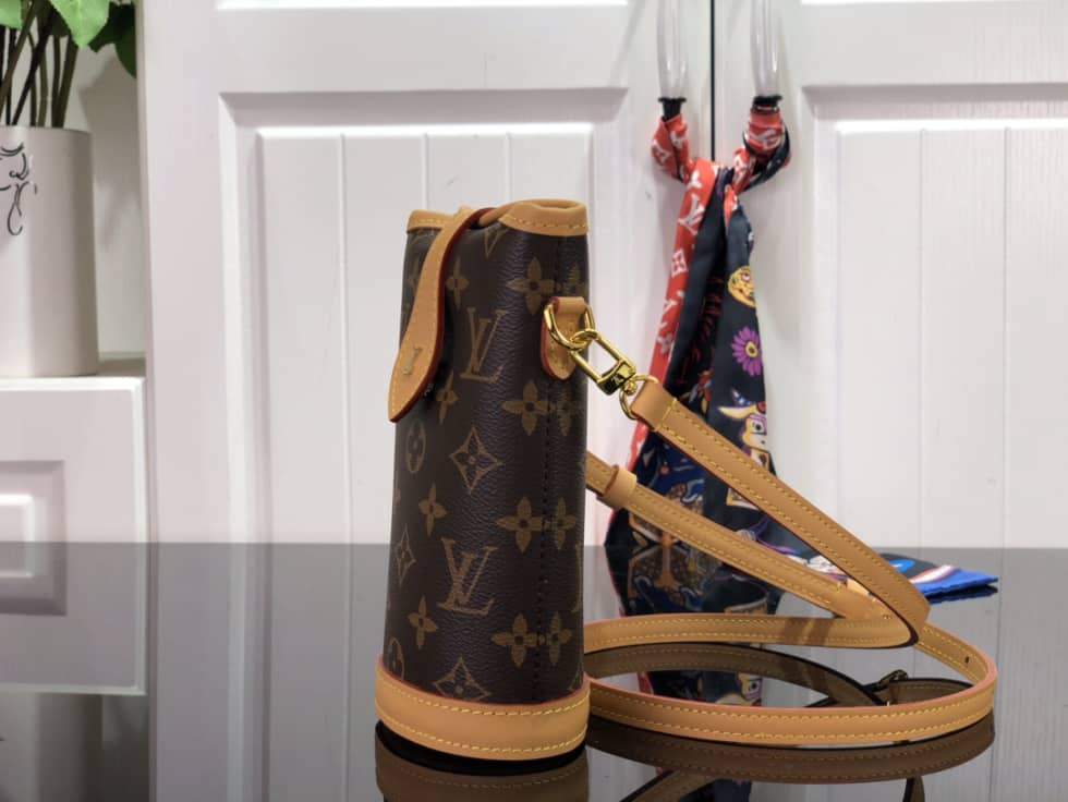 Louis Vuitton Fold Me Pouch Monogram Brown M80874 Replica Bucket Bag