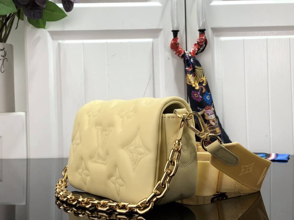 Louis Vuitton Wallet On Strap Bubblegram Yellow M81399 Replica