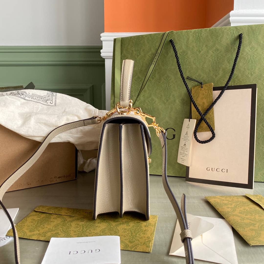 Gucci Ophidia Small Top Handle Shoulder Bag With Web 651055 Replica