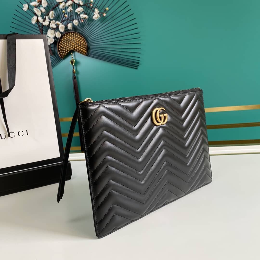 Gucci GG Marmont Leather Clutch Replica 476440