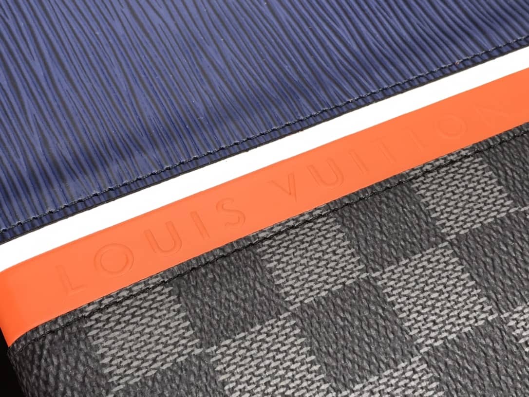 Louis Vuitton Replica Pochette Voyage MM Epi Damier Leather Blue M56827