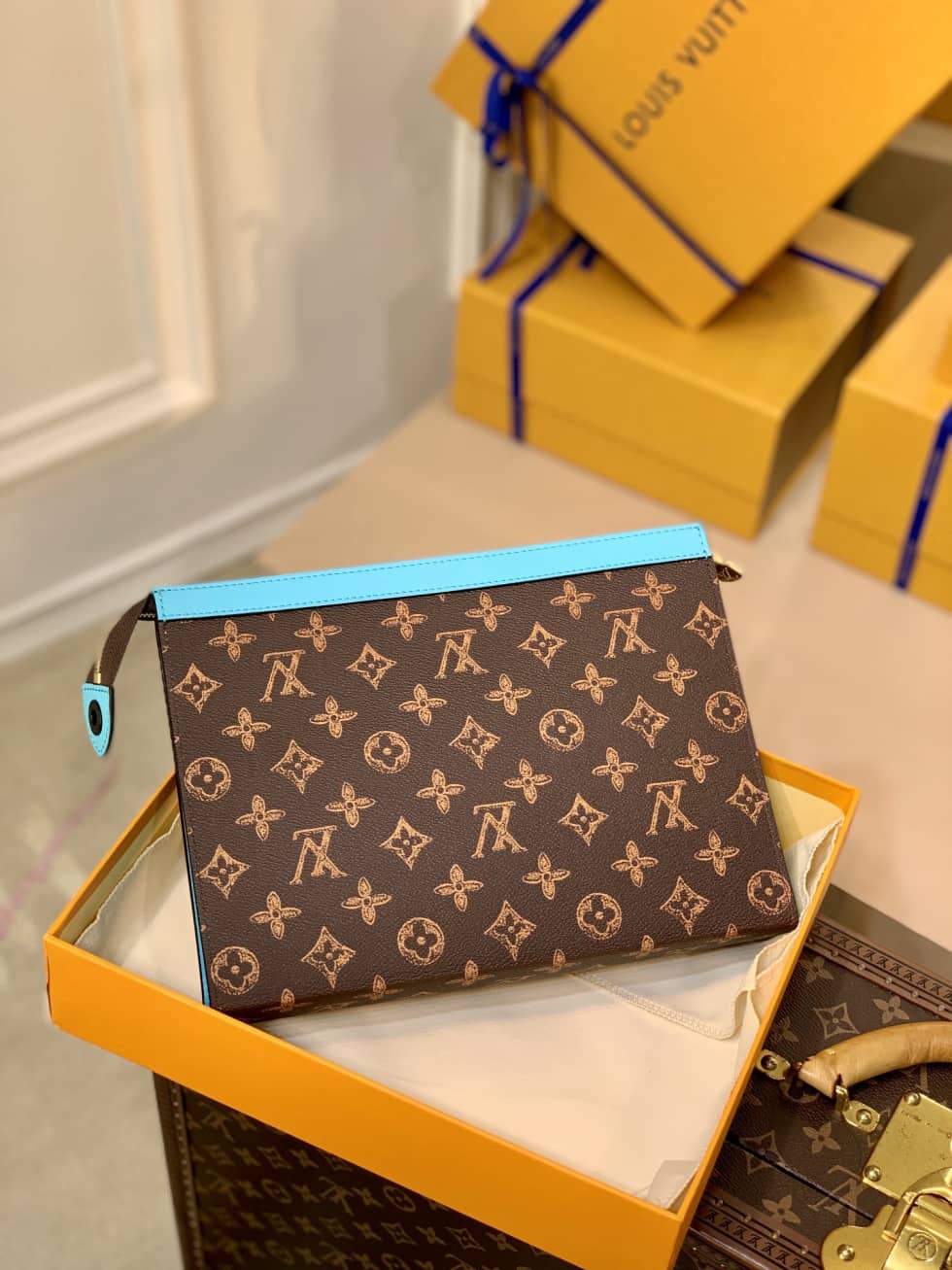Louis Vuitton Pochette Voyage Monogram Brown M81204 Replica