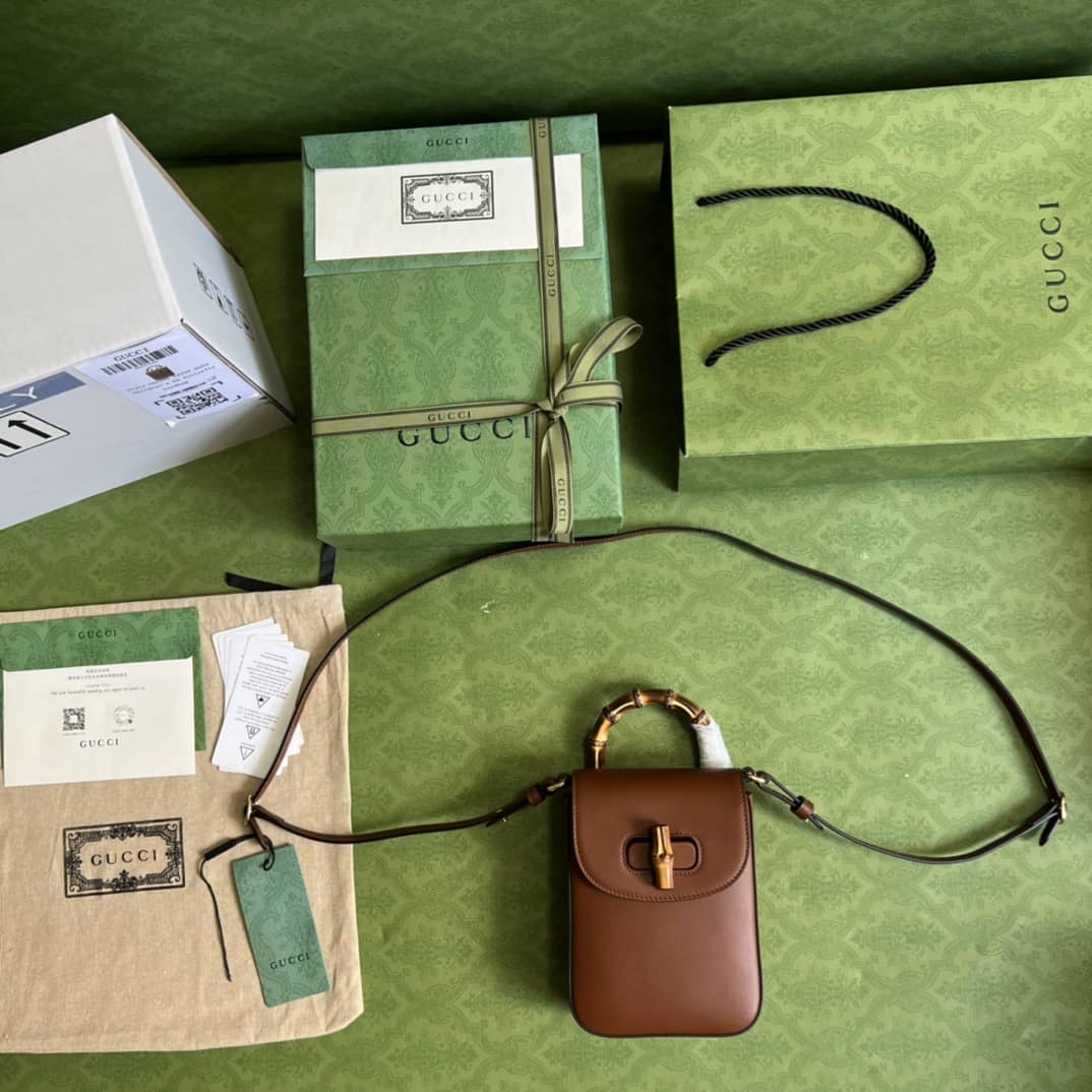 Gucci Bamboo Mini Crossbody Handbag 702106 Replica