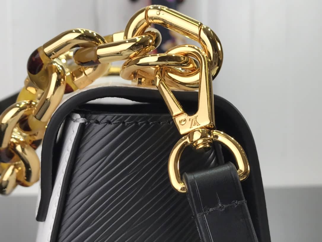 Louis Vuitton Monogram 2Way Leather Twist Replica Handbag White M58526