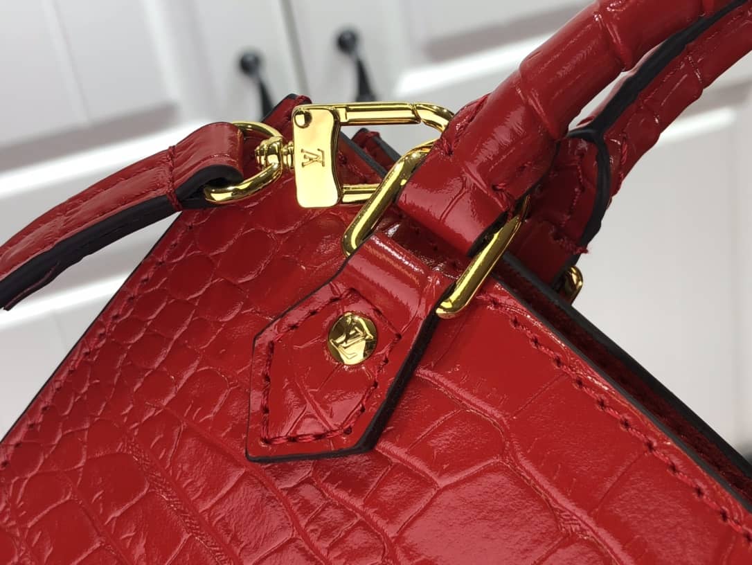 Louis Vuitton Petit Sac Plat Flat Shoulder Bag Replica Red M80169