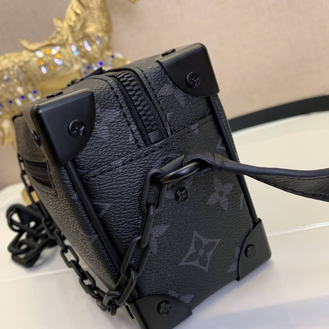 Louis Vuitton Monogram Eclipse Mini Soft Trunk Replica Bag M44735