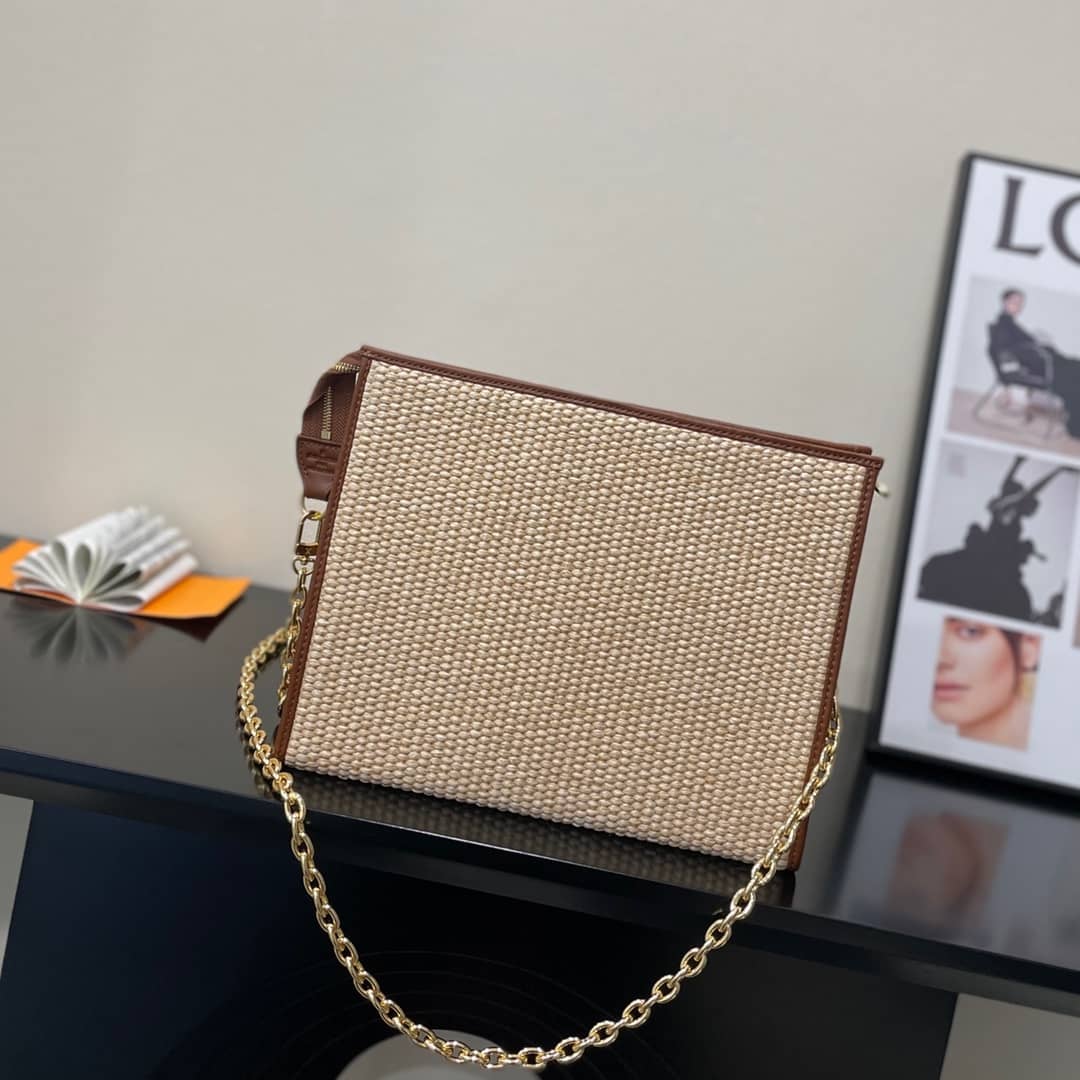 Louis Vuitton Toiletry Pouch on Chain Circle Logo M81366 Replica