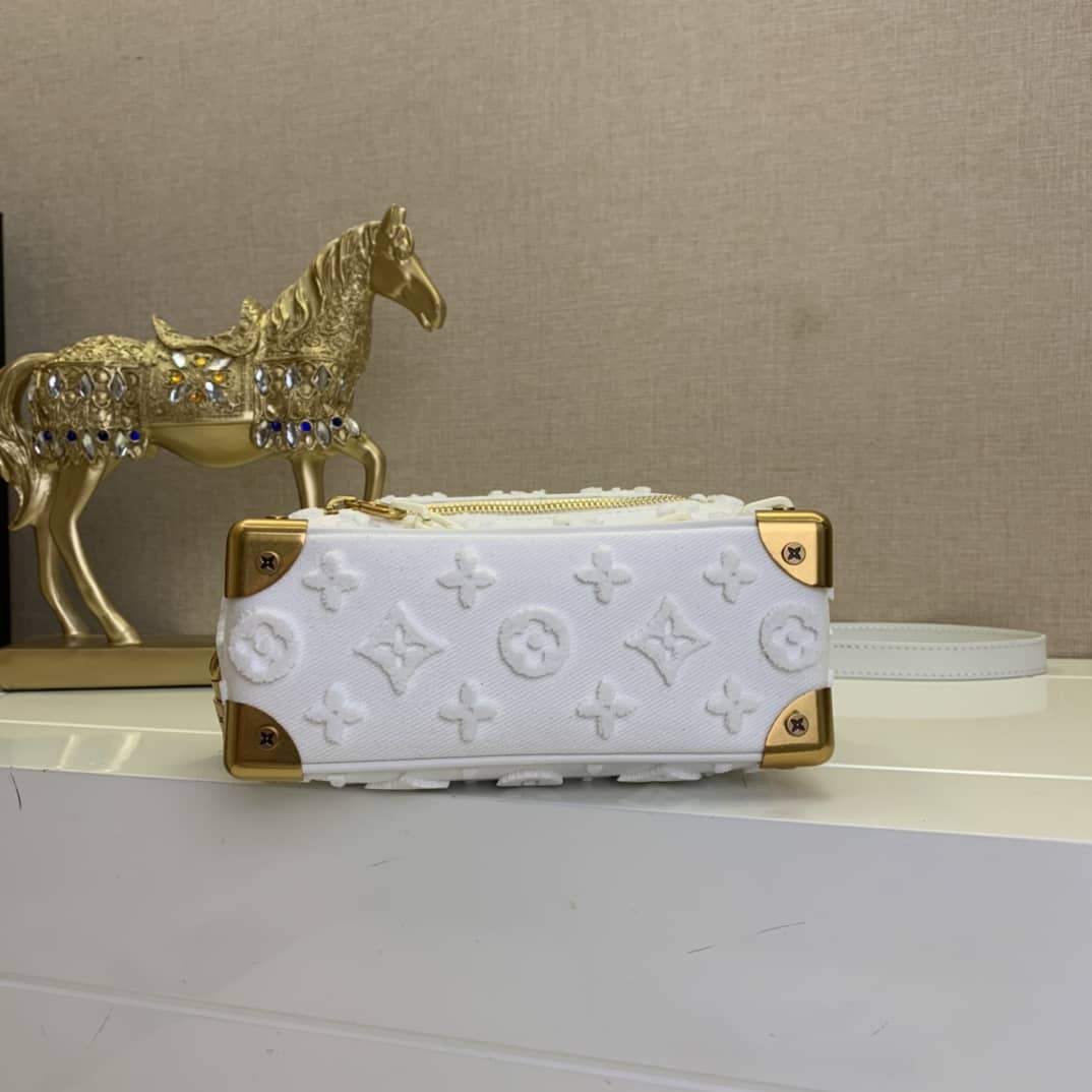 Louis Vuitton Mini Soft Trunk Monogram Canvas Replica Bag White M68970
