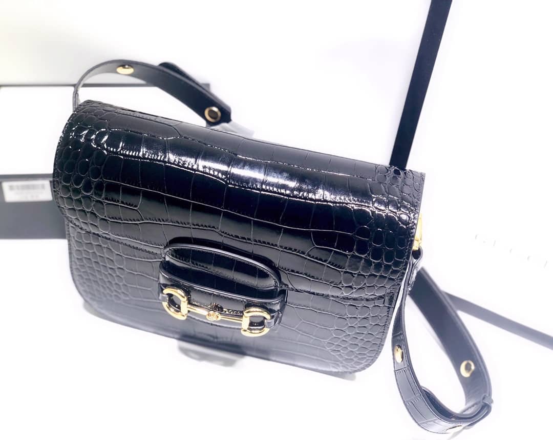 Gucci Horsebit 1955 Shoulder Bag Replica Black 602204