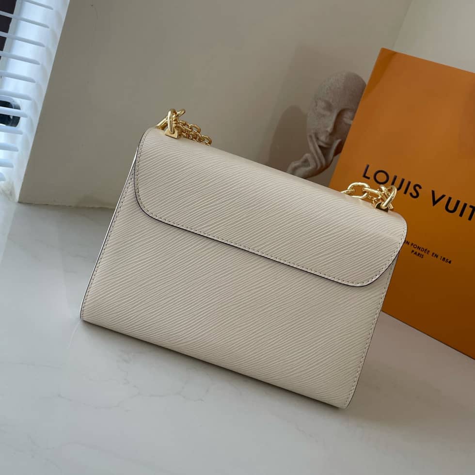 Louis Vuitton Twist MM Epi Grained Leather White M59403 Replica Crossbody Bag