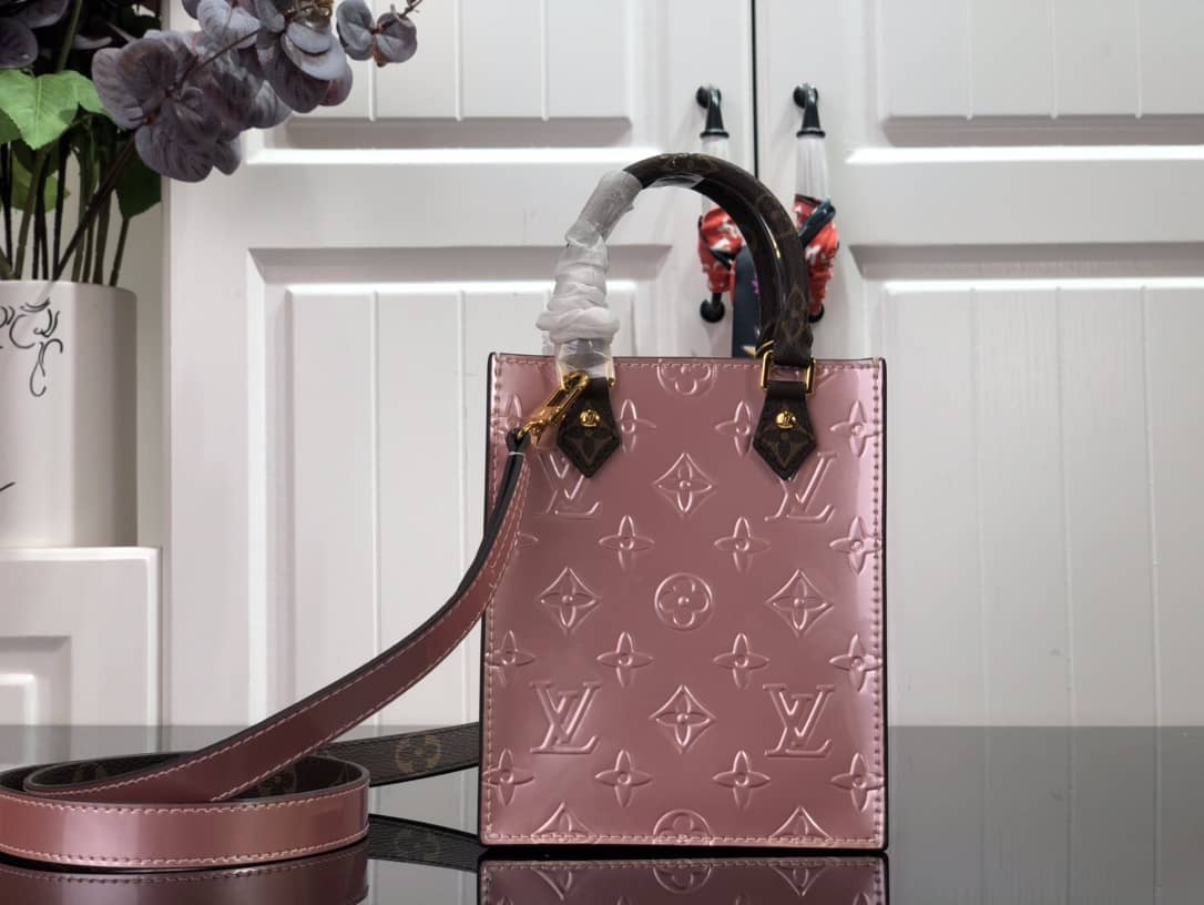 Louis Vuitton Petit Sac Plat Flat Shoulder Bag Replica Pink M80169