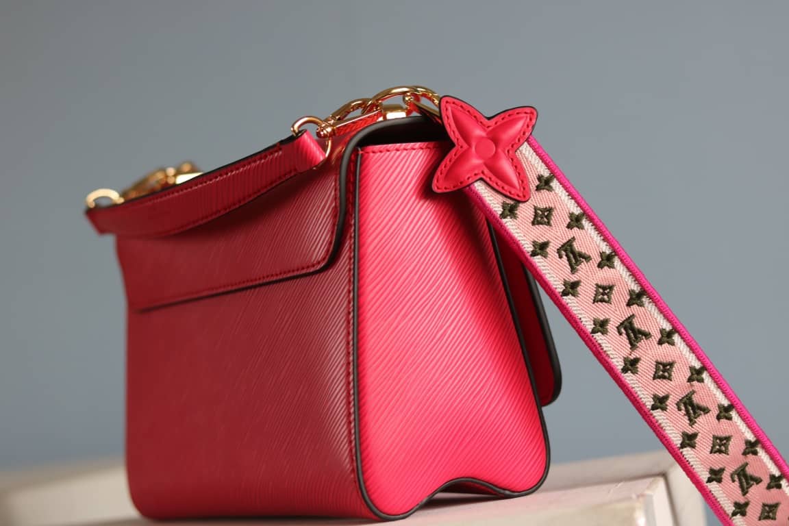Louis Vuitton Textured Epi Leather Twist Series Bag Red