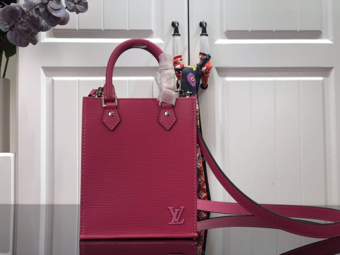 Louis Vuitton Petit Sac Plat Flat Replica Shoulder Bag Pink M80169