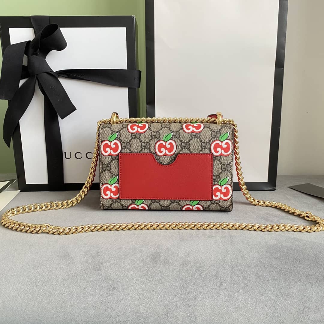 Gucci Padlock Small GG Chain Shoulder Bag Replica Red 409487