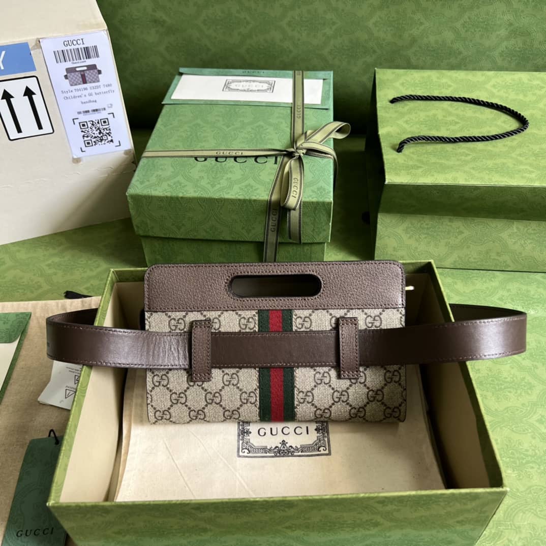 Gucci Ophidia GG Supreme Canvas Belt Bag 704196 Replica