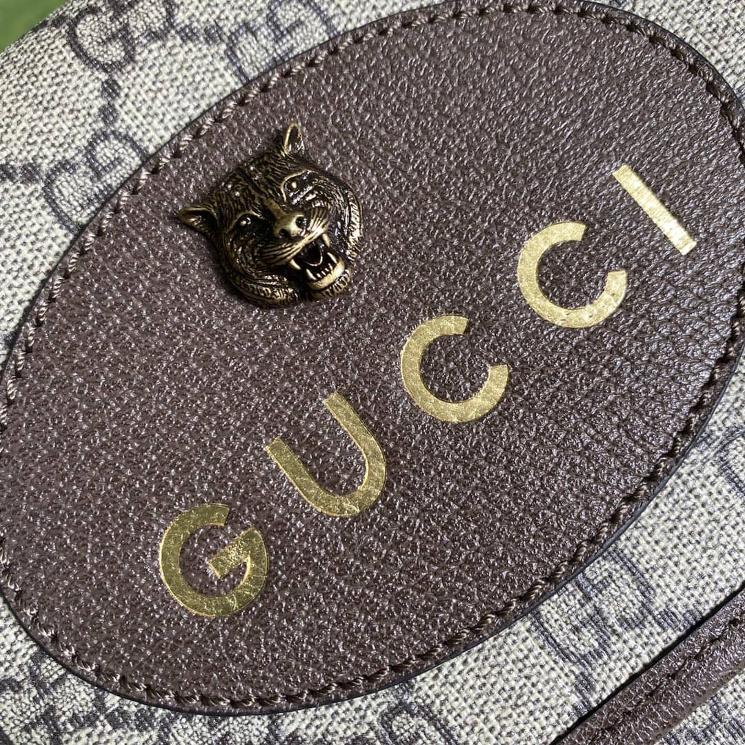 Gucci Supreme GG Cat Head Leather Messenger Bag Replica 495654