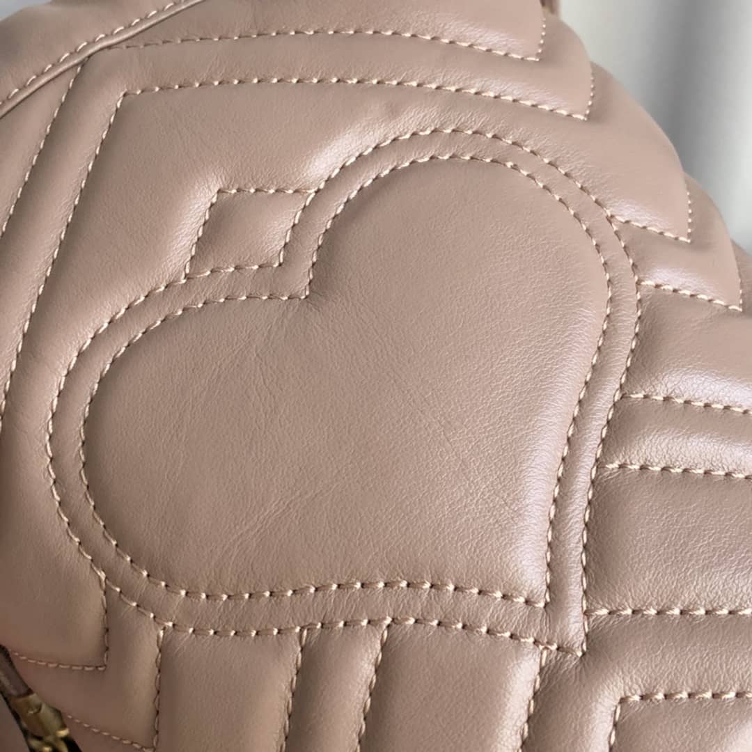 Gucci GG Marmont Mini Bucket Crossbody Bag Replica Pink 575163