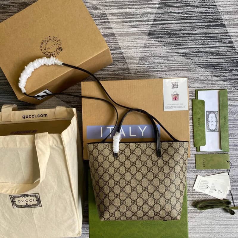 Gucci Ladybug Tote Replica Bag Brown 666288