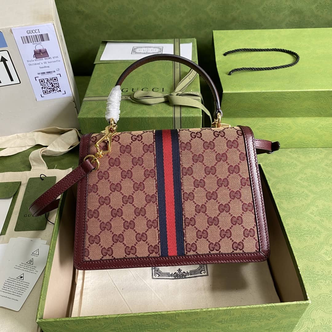 Gucci Ophidia Web Small Top Handle Bag Replica 651055