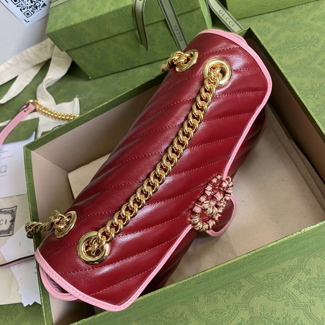 Gucci Marmont GG Small matelassé Shoulder Bag Replica 443497