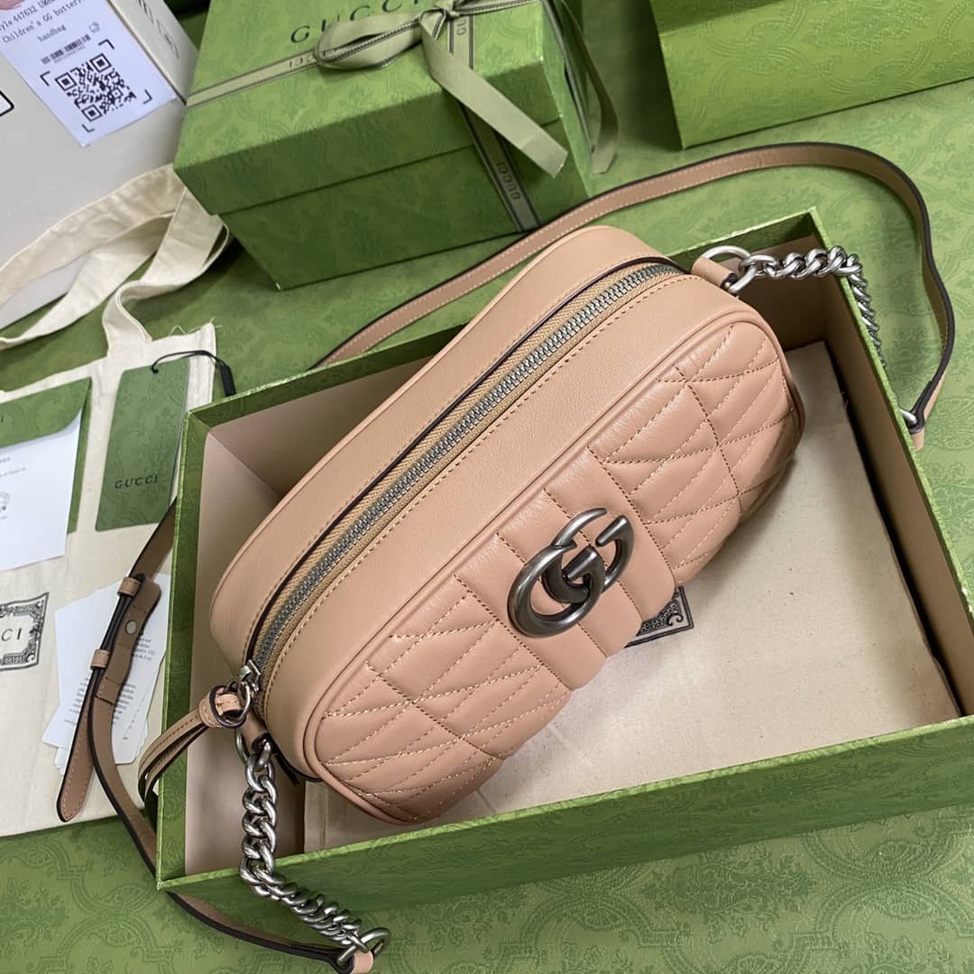 Gucci Marmont Dupe GG Small Matelassé Shoulder Bag Replica 447632