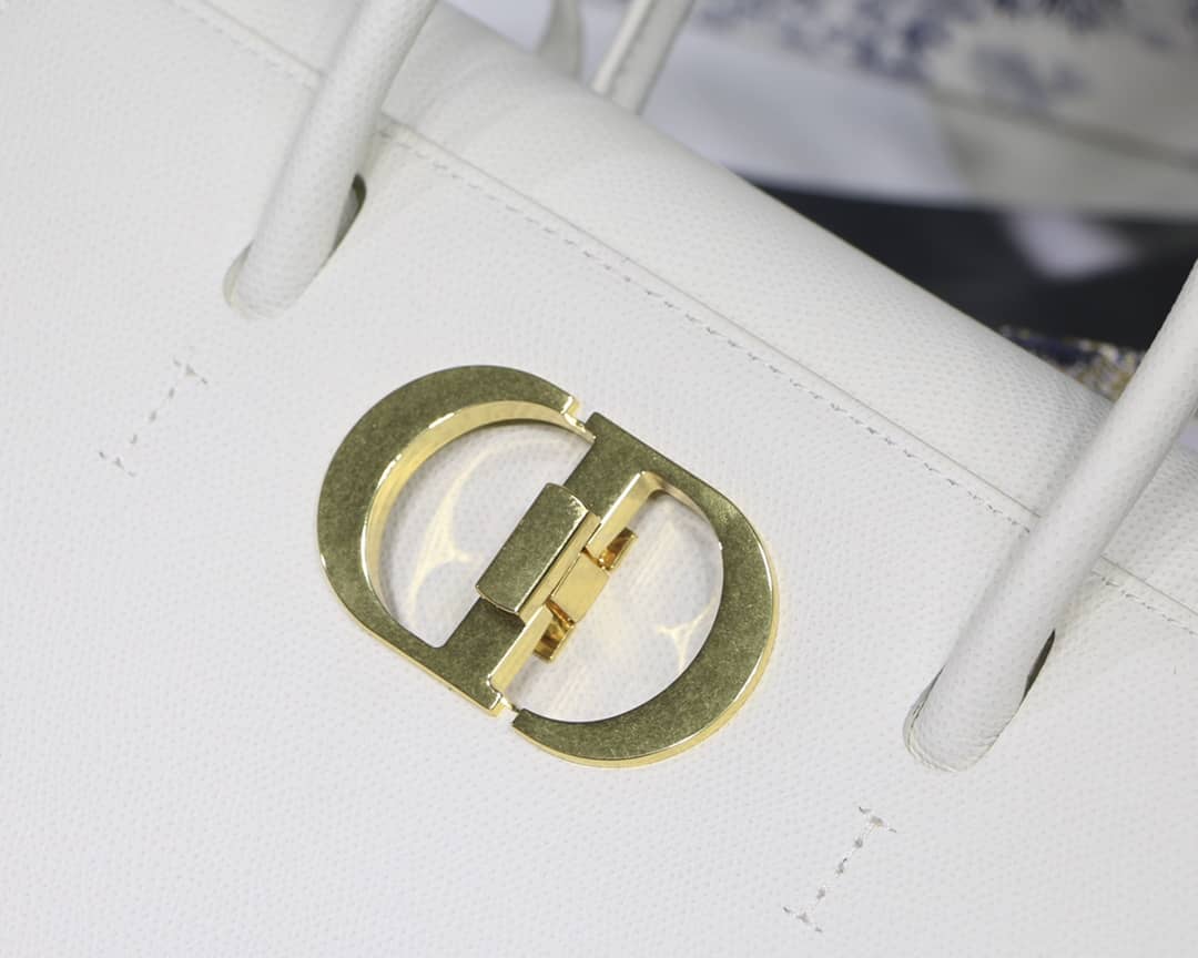 Christian Dior Box Calfskin Large St. Honore Tote