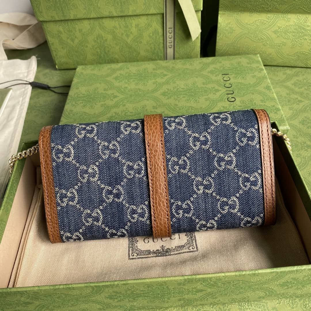 Gucci Jackie 1961 Shoulder Bag Chain Wallet Replica 652681