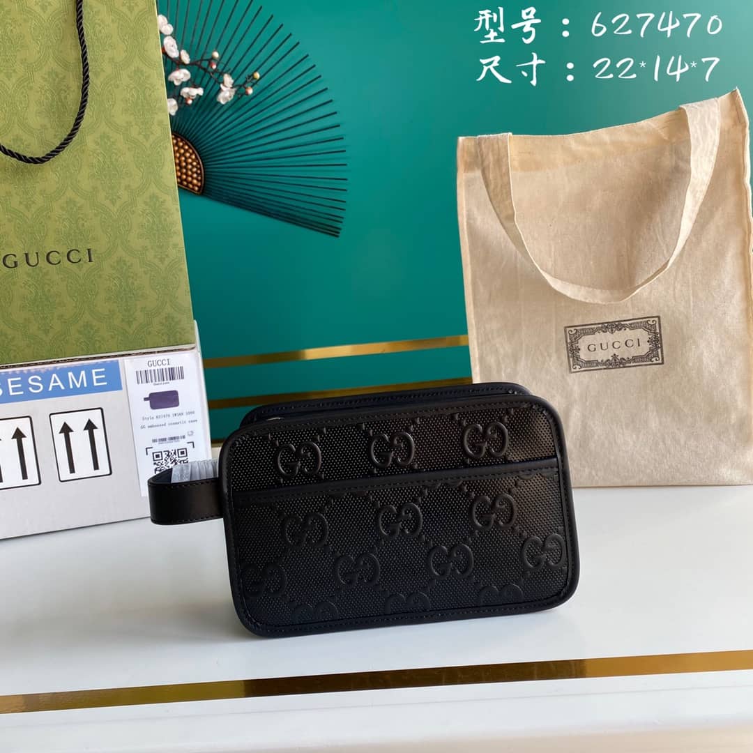 Gucci GG Embossed Cosmetic Case Replica 627470