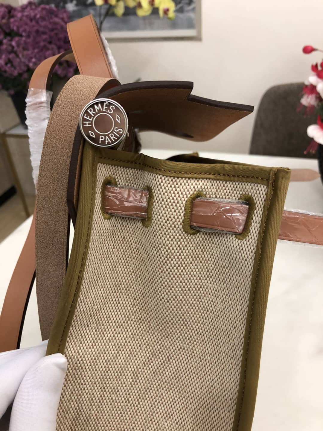 Replica Hermes Birkin Bag 31 Canvas Leather HerBag