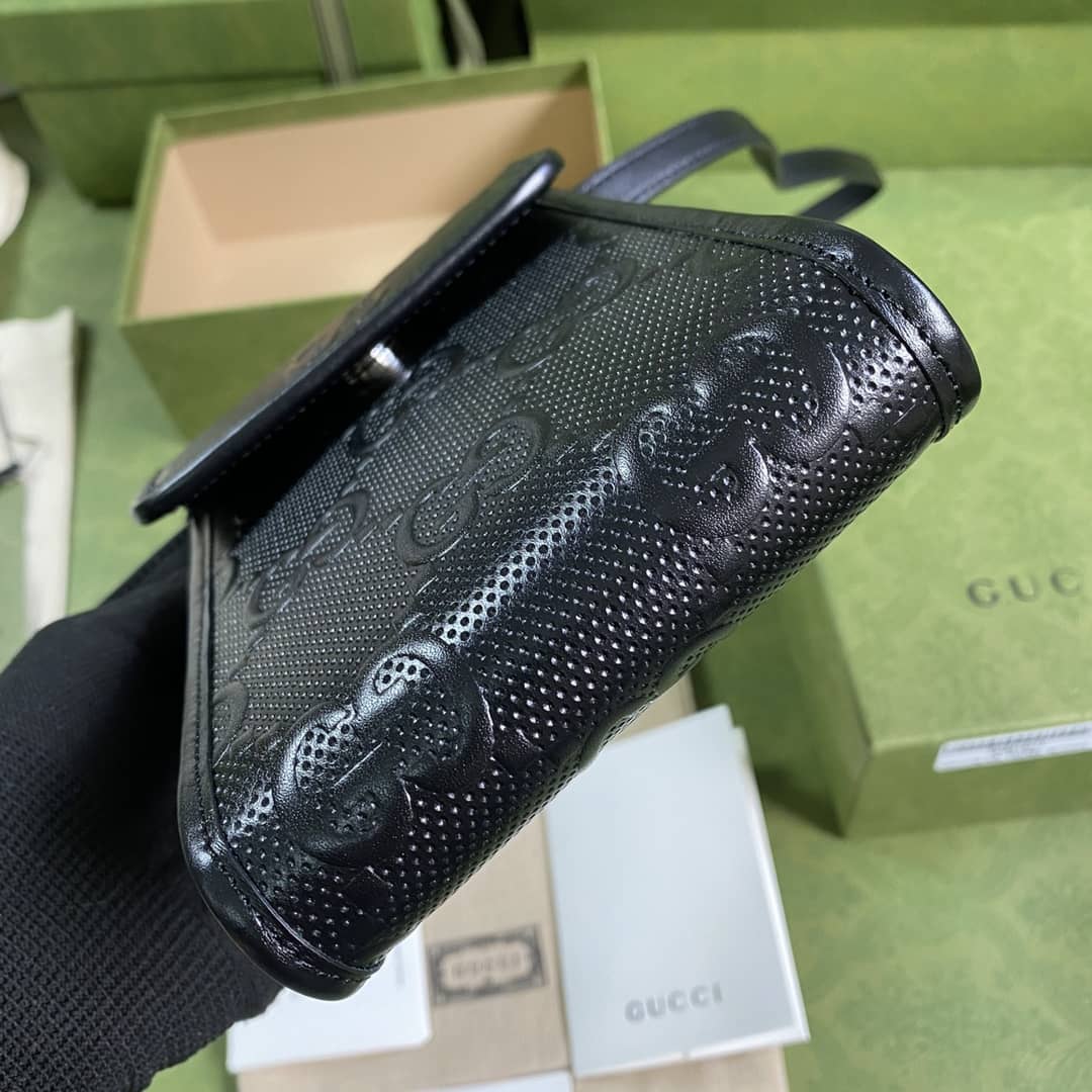 Gucci GG Embossed Mini Phone Bag Replica 625571