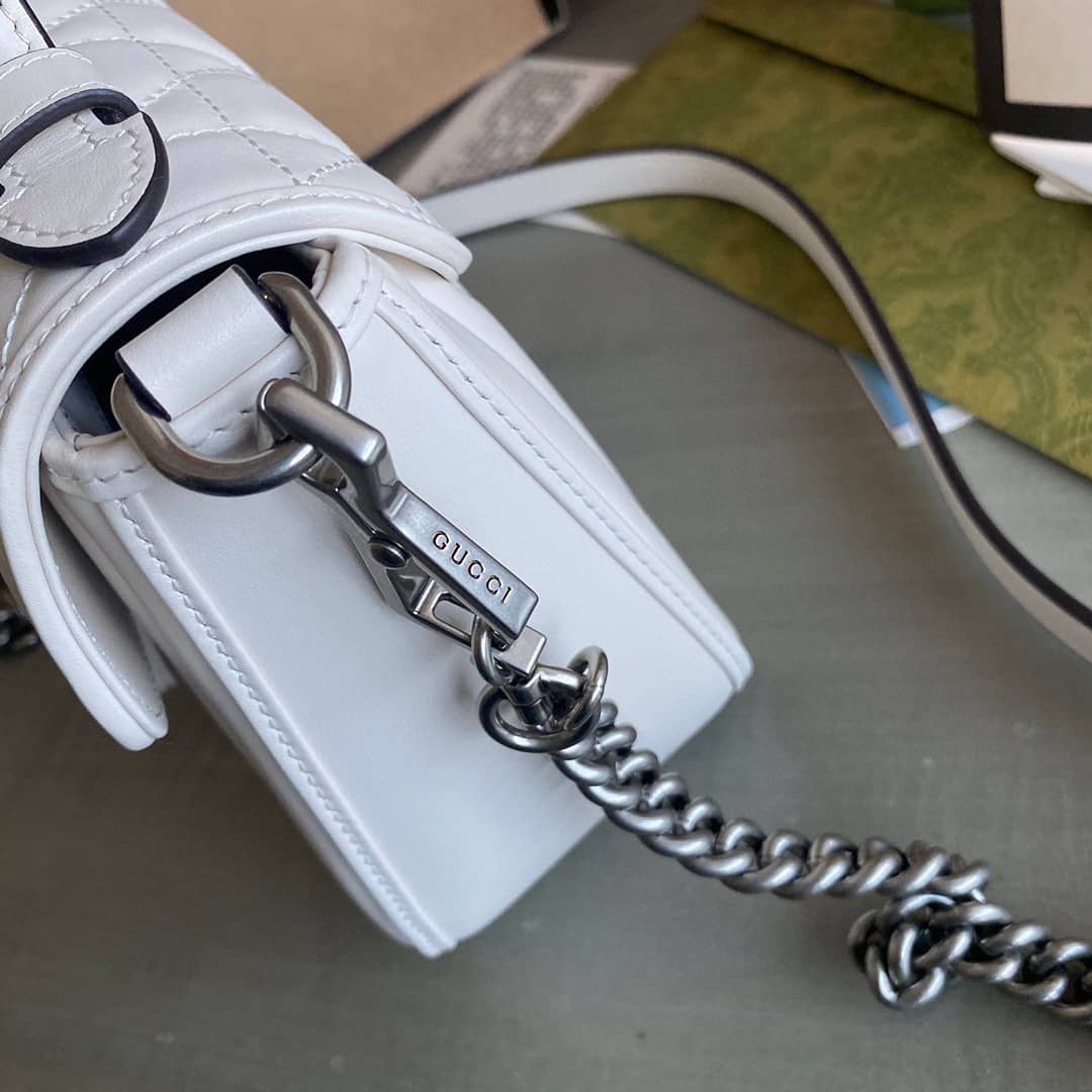 Gucci GG Marmont Canvas Mini Top Handle Crossbody Bag 583571 Replica