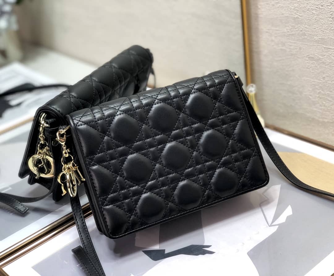 Lady Dior Dupe Cannage Calfskin Pouch