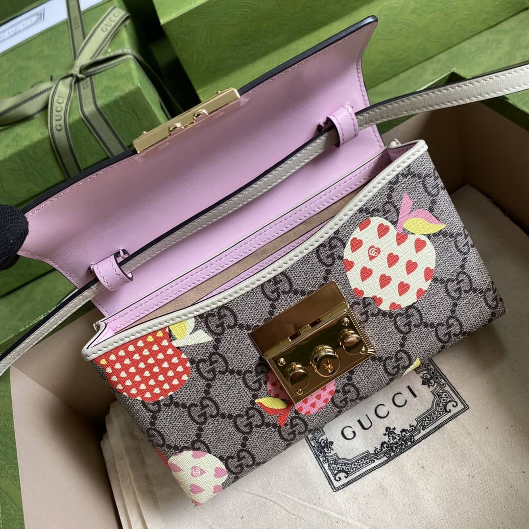 Gucci Padlock GG Supreme Canvas Top Handle Mini Bag Replica 652683